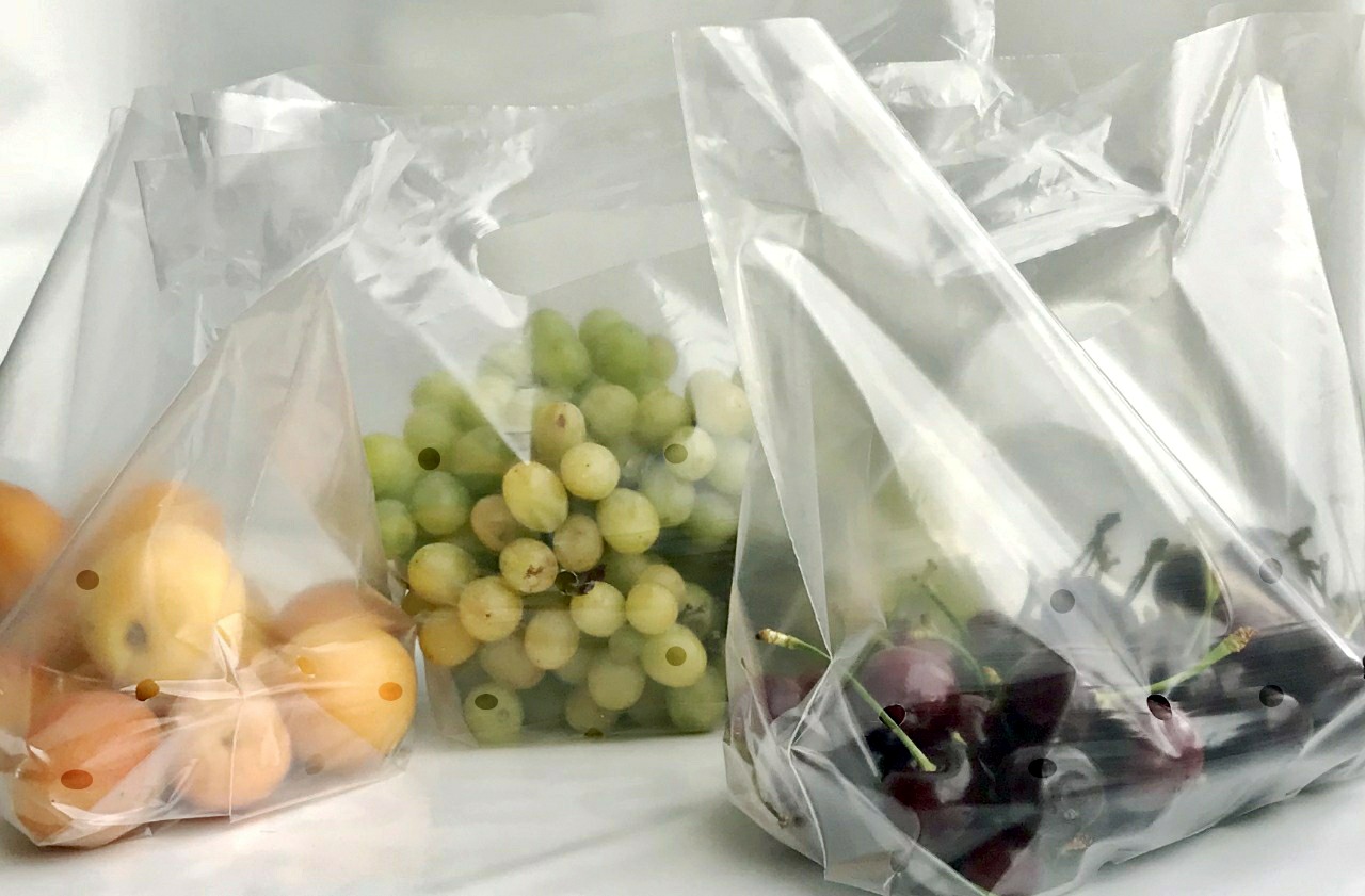 Пакеты с перфорацией для овощей и фруктов